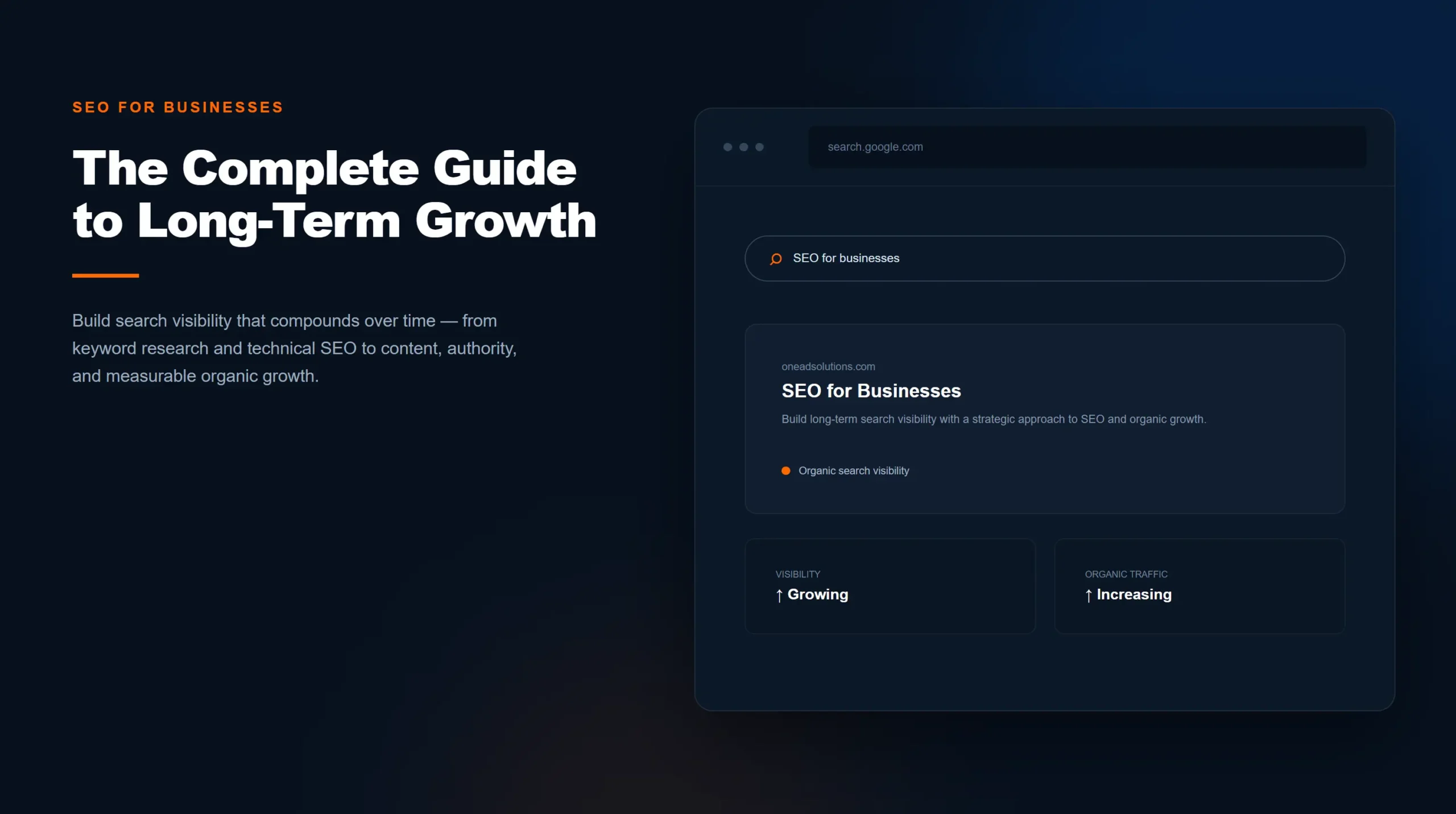 SEO for businesses long-term growth strategy